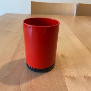 Vintage Rexite Biki 932 in red desk organizer.